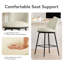 Tabouret de comptoir pivotant rembourré 26 po Aura-615037486-615329768