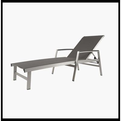 Chaise longue d'extérieur, fauteuil inclinable de qualité supérieure résistant aux intempéries, chaise longue durable