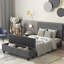 Lit plateforme avec rangement Makassar-417263931