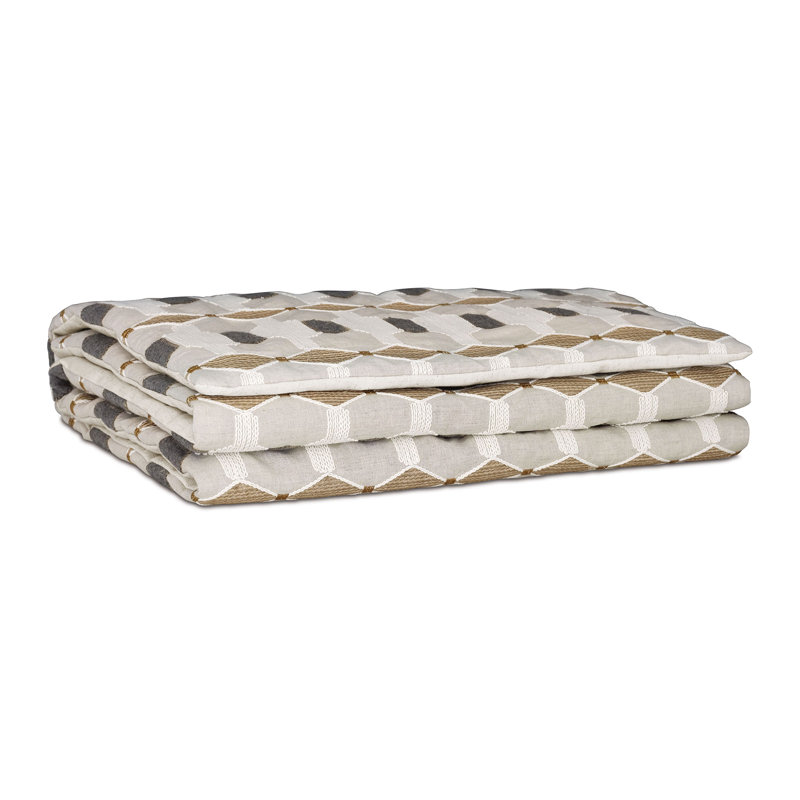 Levi Embroidered Bed Scarf, 25" H x 105" W