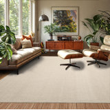 Tapis beige touffeté à la main multicolore de conception texturée