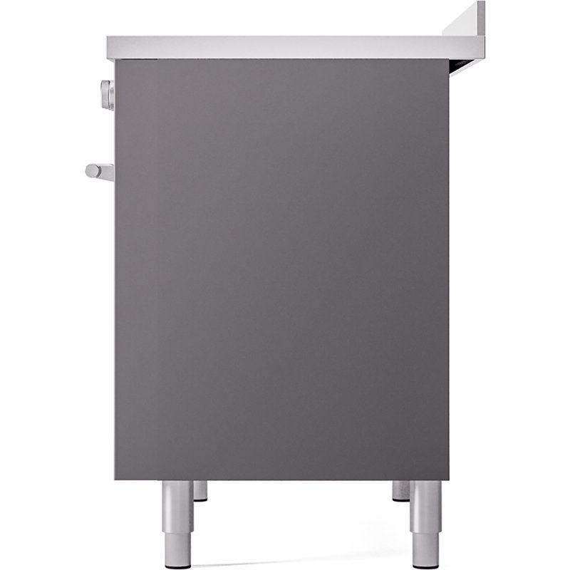 ILVE Professional Plus II 40 in Induction Range, Graphite Matte/Stainless Steel