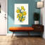 Jaune vif, jonquilles jonquilles, art mural nature-1760801351