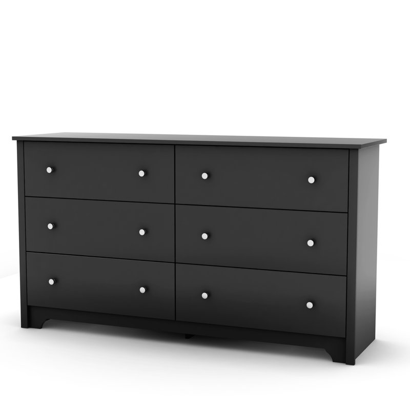 Salvat 6-Drawer Dresser, Pure Black/NotSturdy