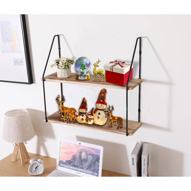 Hoko 2 Piece Tiered Shelf with Adjustable Shelves