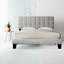 Lit tapissier standard capitonné à profil bas Lowrey Volz-216304847-216304843