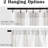 Striped Modern Farmhouse Kitchen Curtains Linen Look Cafe Curtains-671088903-671088898