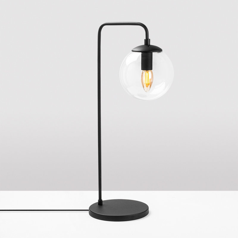 Lorata Desk Lamp, Transparent, Black