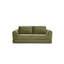 Canapé-lit pliable pliable de 21 pouces, lit en velours côtelé avec 2 oreillers, futon moderne, lit gigogne, confort moelleux, stable et sécuritaire, aucun assemblage requis, futon sans os.