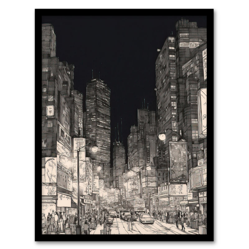 Meraj Downtown Dallas Cityscapes - Single Picture Frame Print