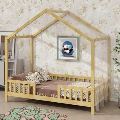 Lit pour enfant avec baldaquin Montessori