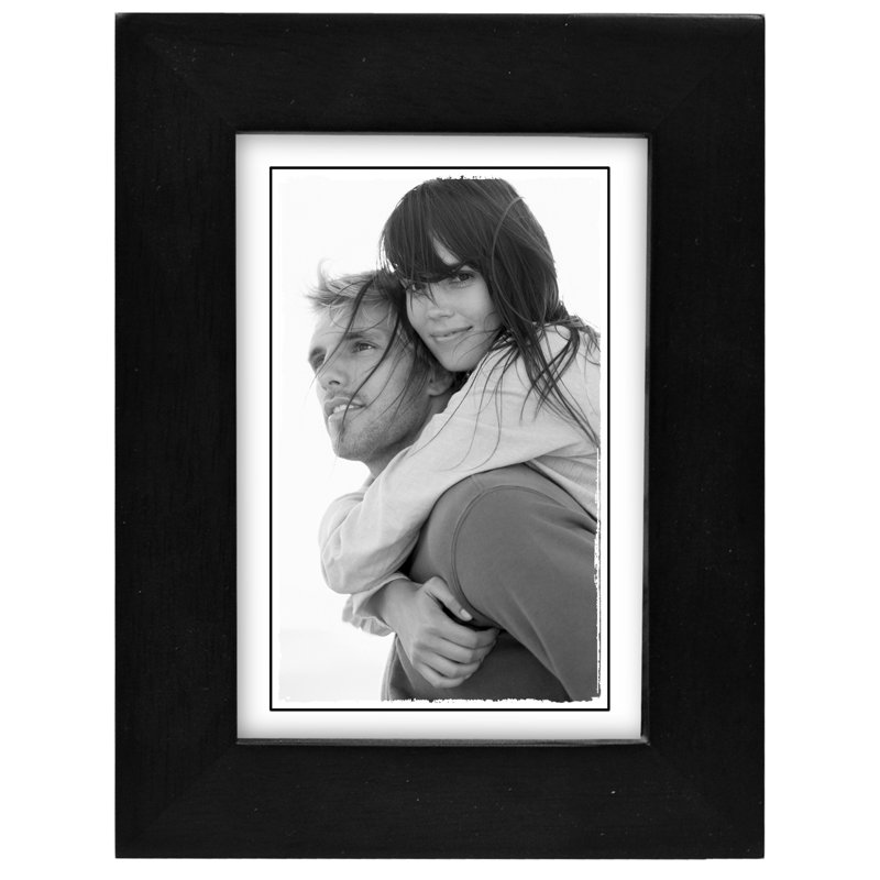 Cadre photo simple Ben Mat, Noir, 5 po x 5 po