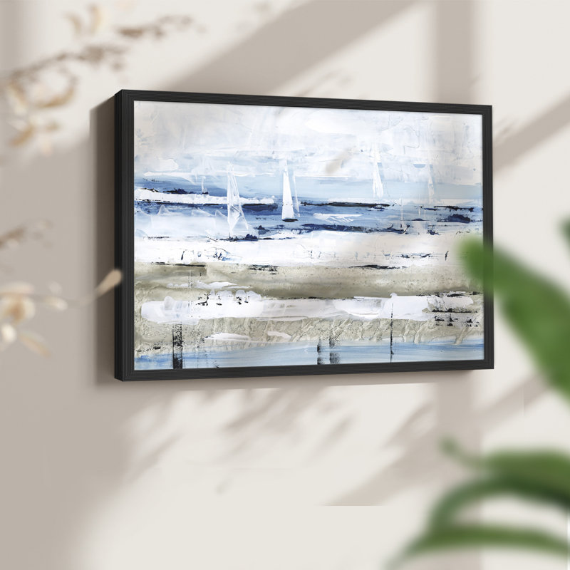 «Sea Gaze I», reproduction encadrée, H 8 po x l 10 po, Noir, noir, noir, noir