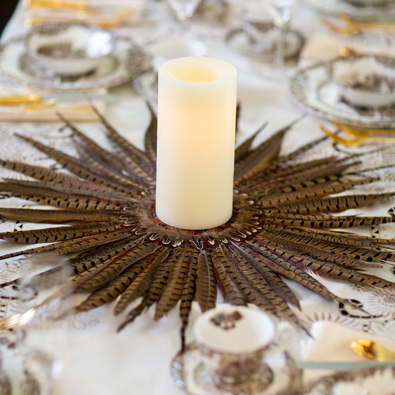 Natural Pheasant Tail Wreath
