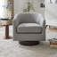 Upholstered Swivel Armchair-487583251