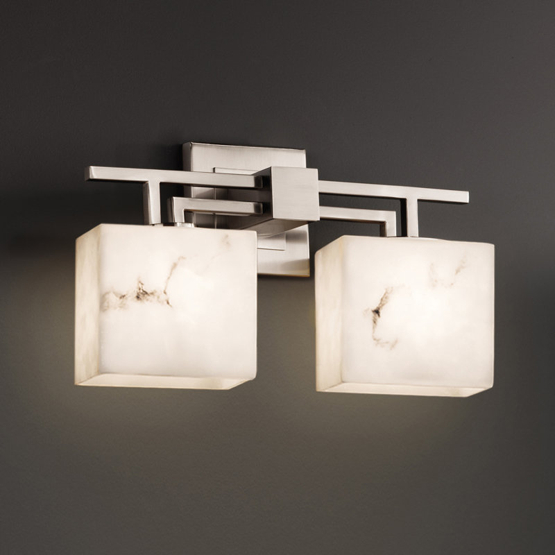 Éclairage pour meuble-lavabo 2 lumières lumenaria, Nickel brossé