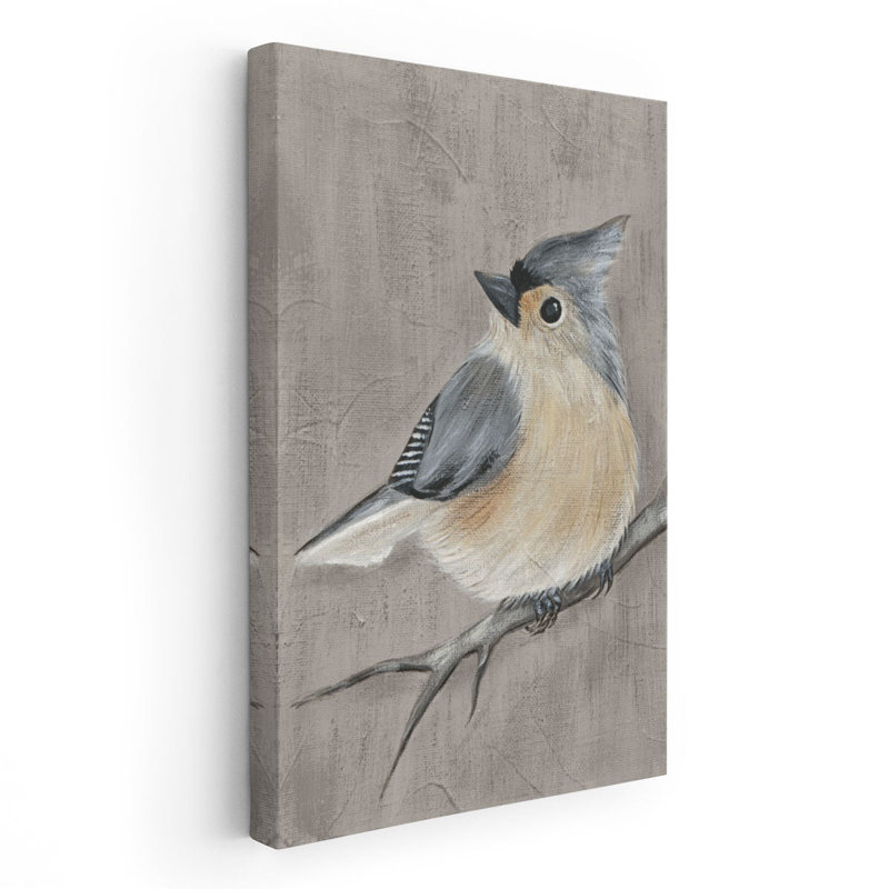 «Winter Bird I», reproduction d'art sur toile, H 36 po x l 24 po