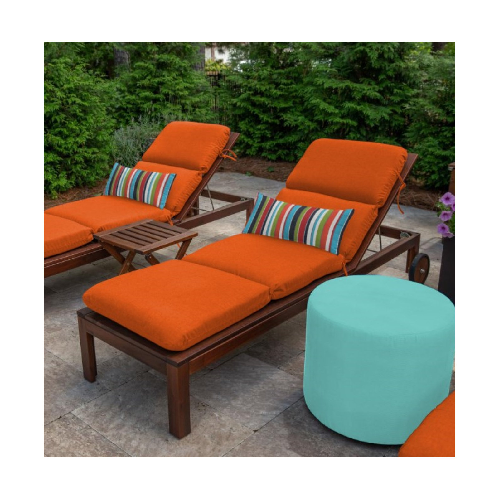Marlowe Sunbrella® 1-Piece Outdoor Chaise Cushion, Pottery