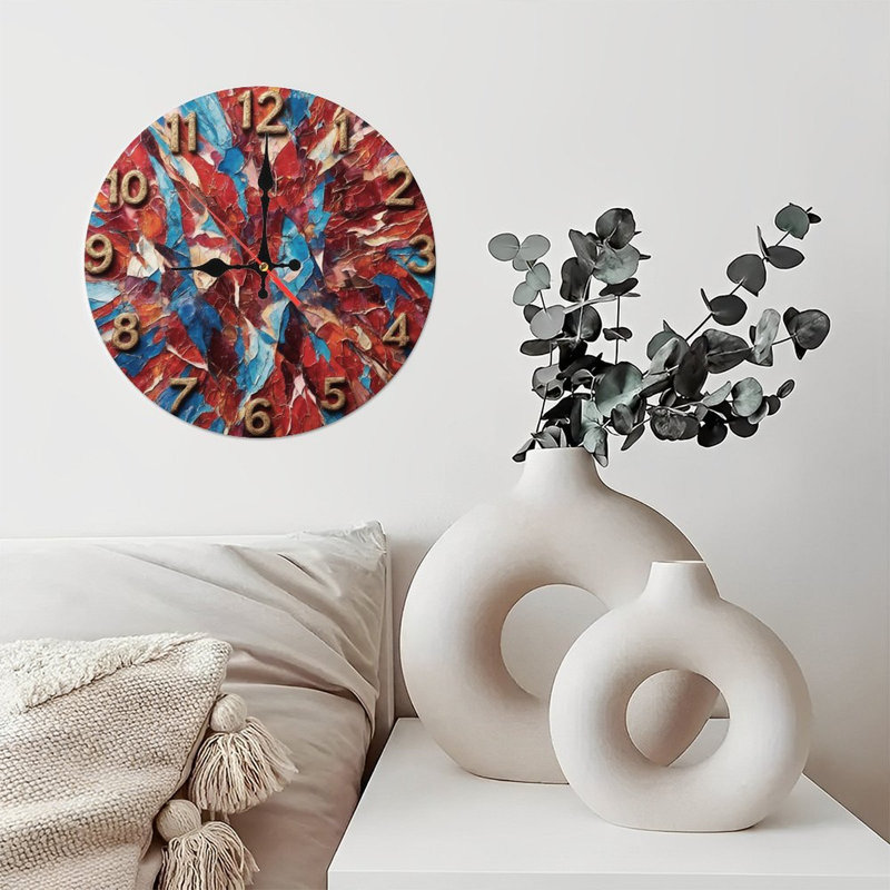 Horloge de peinture craquelée
