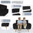 Julizza 49" Upholstered Sofa Loveseat-1748643116