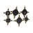 Gold Iron Wall Mirror – Elegant Reflection with Timeless Style