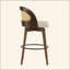 Tabouret de bar en bois Como, ensemble de 2
