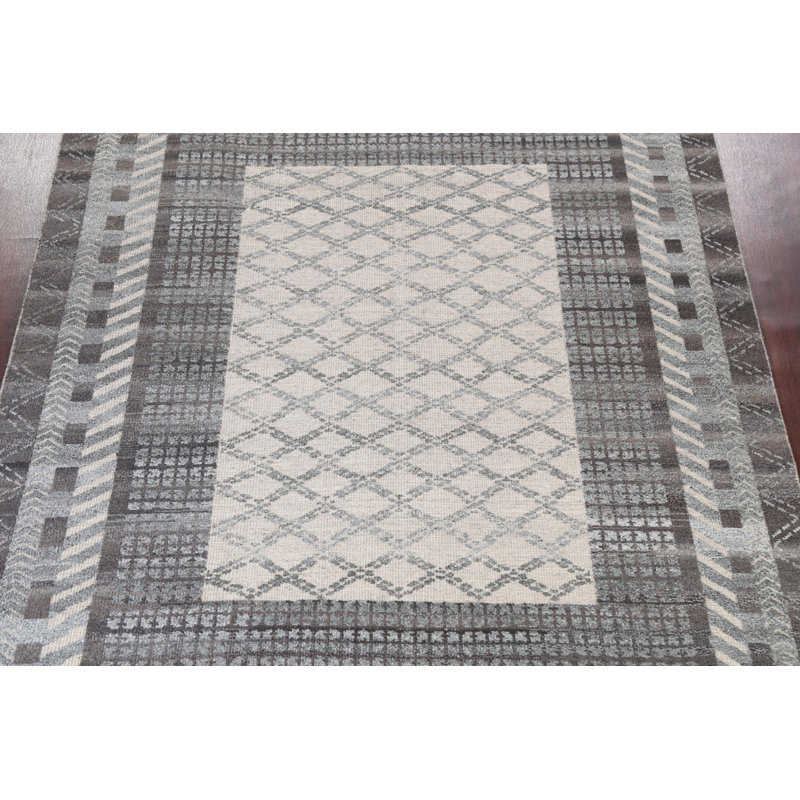 Tapis marocain treillis noué à la main 8 x 10