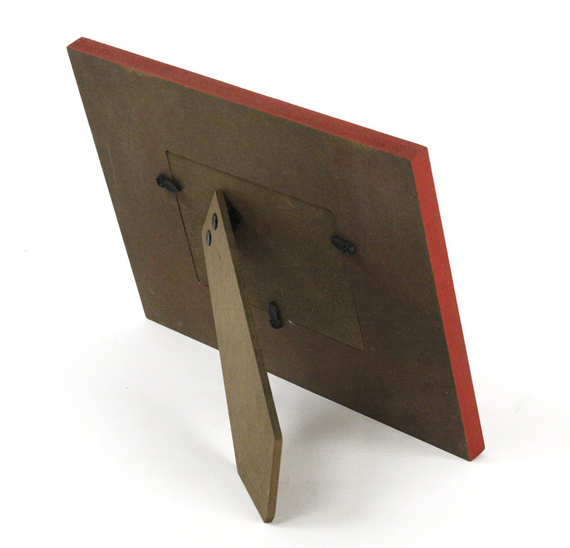 Red Wood Beaded Picture Frame Zentique