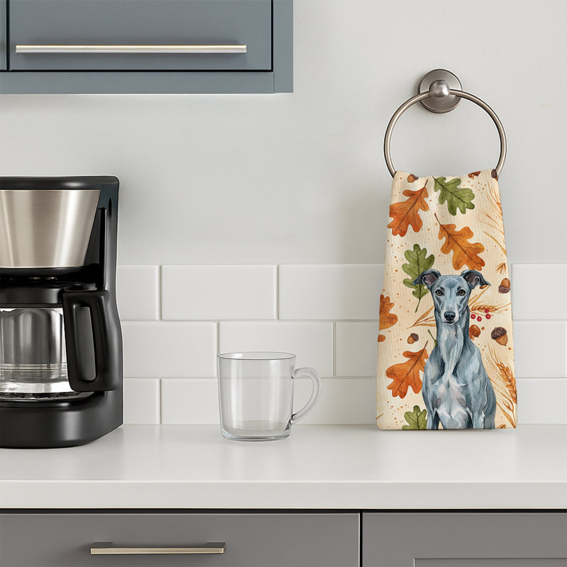 Serviette de cuisine Blue Brindle Greyhound Heirloom, Blue Brindle Greyhound