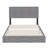 Barcelona Linen or Faux Leather Upholstered Platform Bed Frame with Adjustable Headboard, Heavy Duty Slat Support System, No Box Spring Required - Boyd Sleep-507699967-507699962