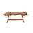 Villicana Teak Wood Handmade Live Edge Top Brown Coffee Table
