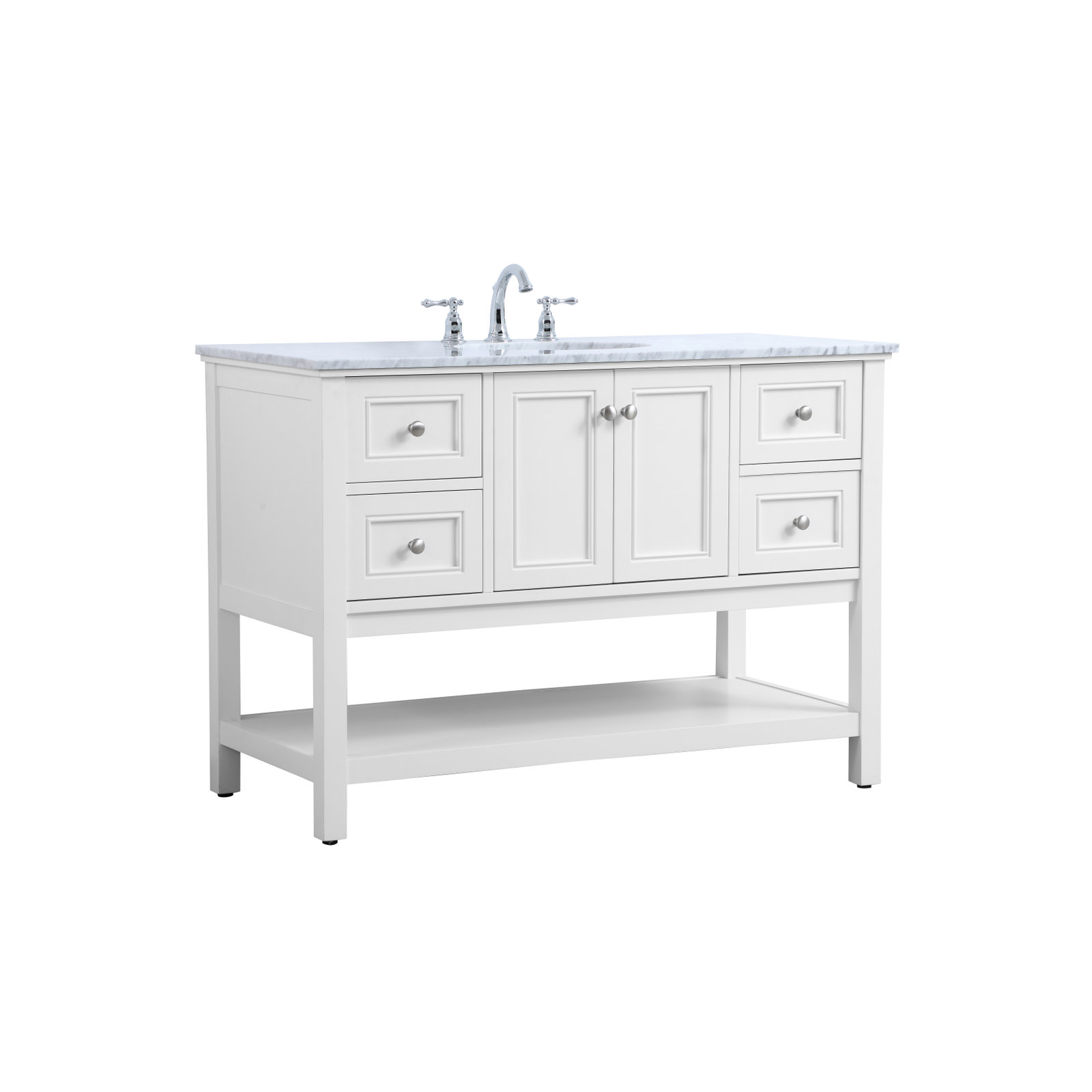 Bonsai 48'' Single Bathroom Vanity, White