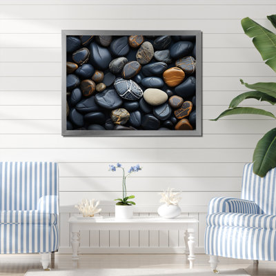 «Rocky Beach Patterns V - Coastal Beach», reproduction d'art