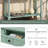 Daisy Series Console Table Traditional Design With Two Drawers And Bottom Shelf Acacia Mangium (Retro Blue)-1714005593