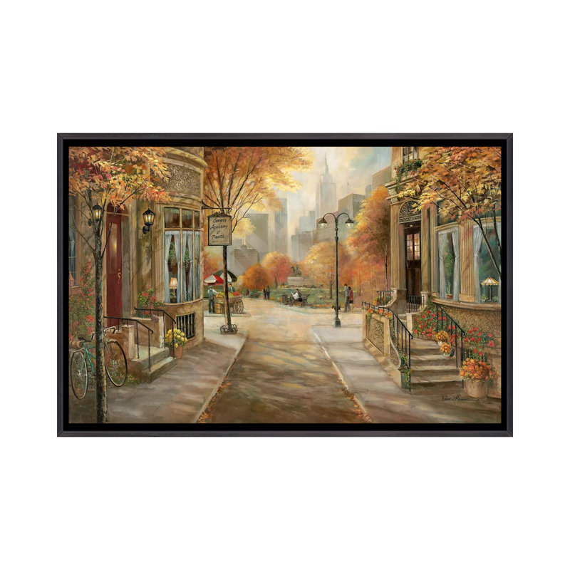 Carrie's Dance Academy par Ruane Manning - reproduction d'art, H 18 po x l 26 po x P 1,5 po, Toile avec cadre noir patiné
