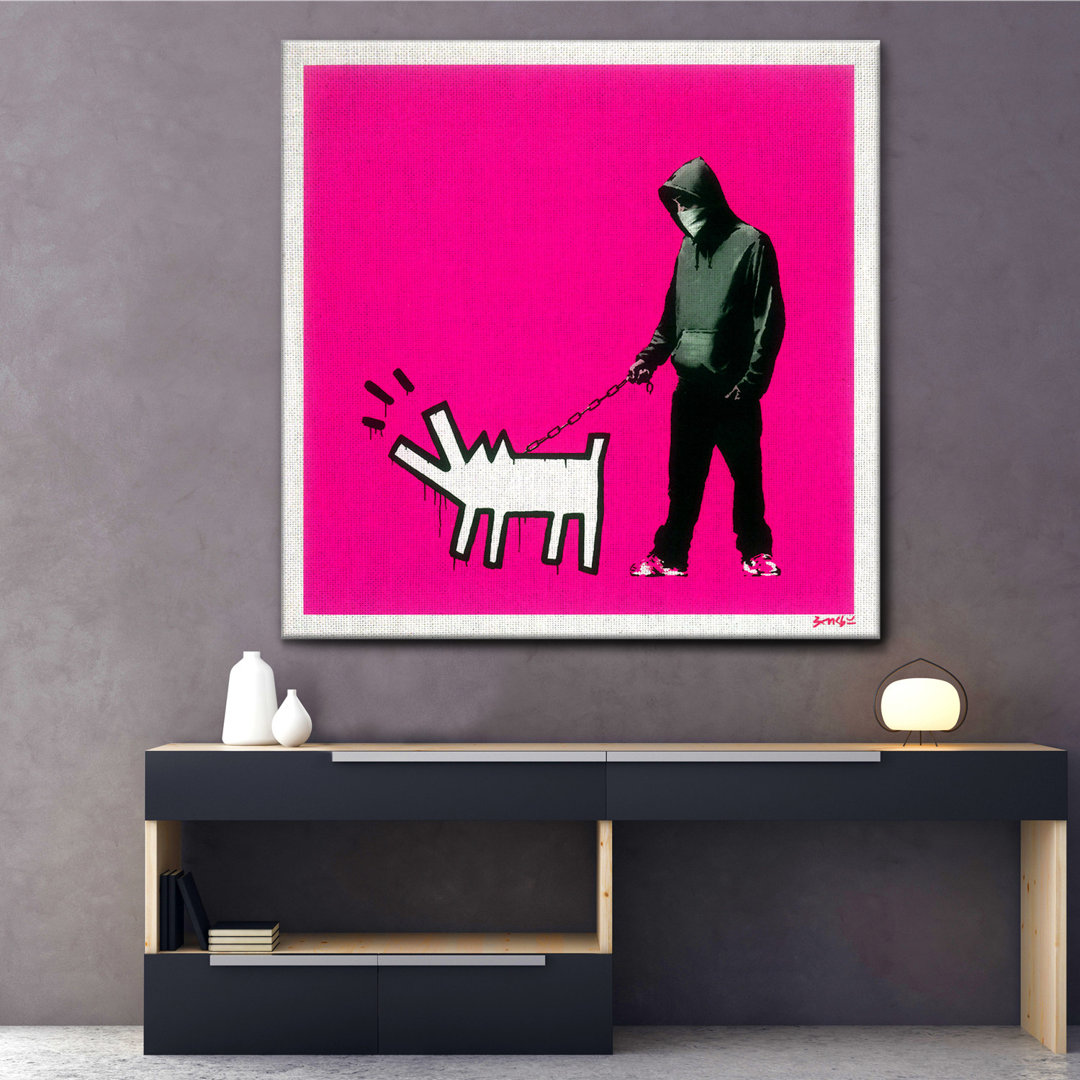 Leinwandbild Choose Your Magenta Weapon von Banksy