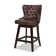 Broncho Swivel Upholstered Counter Stool with Solid Wood Frame