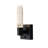 Dimmable LED Crystal Wall Sconces with on/off Switch Black Bathroom Light Fixture Hallway Wall Light