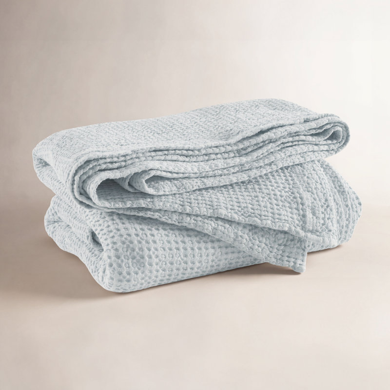 Bubble Matelasse Coverlet, Queen Coverlet, Sky