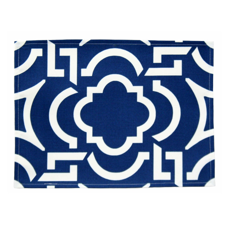 Napperon intérieur / extérieur Carmody, Bleu marine