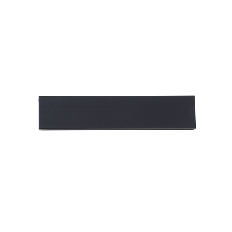 Matte Black Aluminum Finger Pull with Mounting Hardware