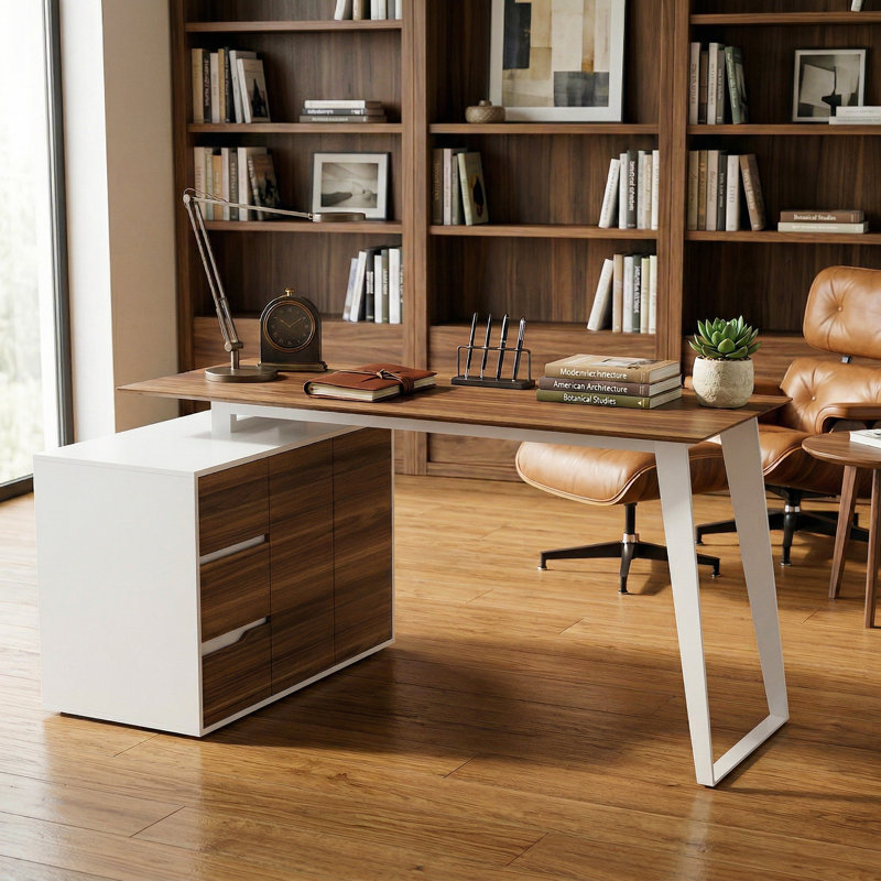Bureau en L Cirena, Blanc