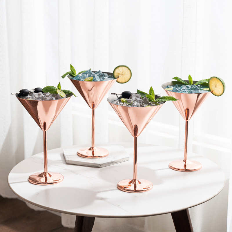 Ruot 236.6ml Stainless Steel Martini Glass