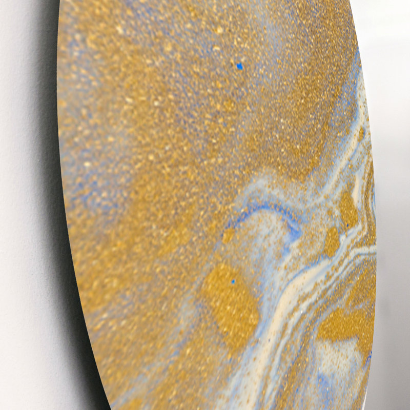 Modern Abstract Wall Decor on Metal