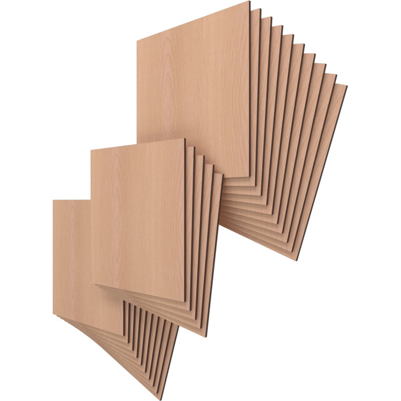 Planches en bois, Aulne, H 15,75 po x l 15,75 po x P 0,25 po