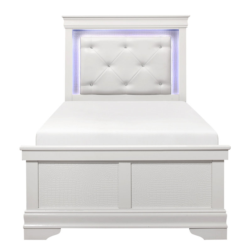 Glam 1pc Bed, Lit simple