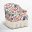 Fauteuil demi-tonneau en coton avec accoudoirs roulés encastrés et pieds en bois massif Callie-237449567-237449550