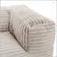 Fauteuil à billes en mousse viscoélastique de 71 po Living, fauteuil en tissu doux avec accoudoirs, beige