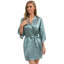 Renta Polyester Satin Above Knee Bathrobe with Pockets and Hood for Kids-1001067542-1001067547