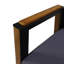 Chaises club d'extérieur en bois 2 pièces, coussins d'eau, style transitionnel polyvalent pour la cour, le jardin, la terrasse, le balcon, assemblage simple requis 2 pièces avec construction, attrait industriel moderne facile